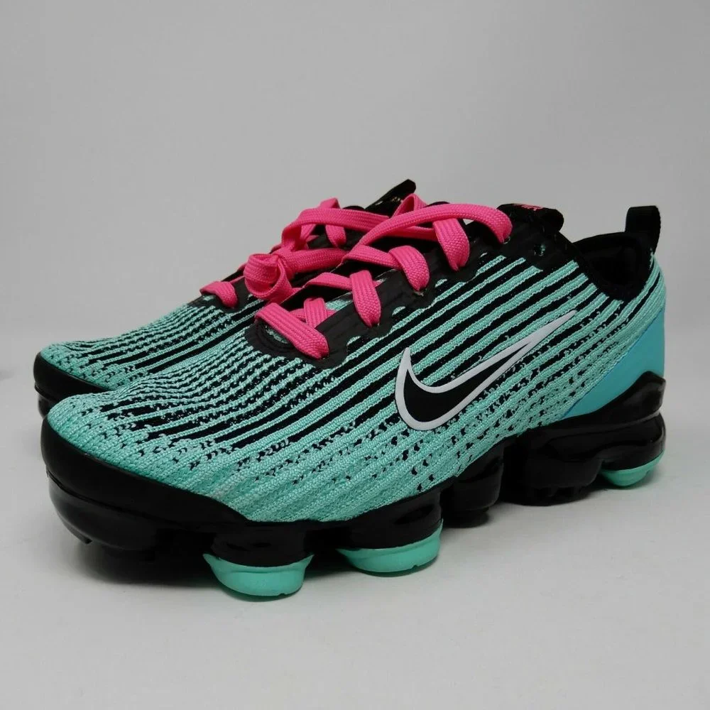Nike Air VaporMax Flyknit 3 Turquoise BQ5238-300 Y - Picture 1 of 5
